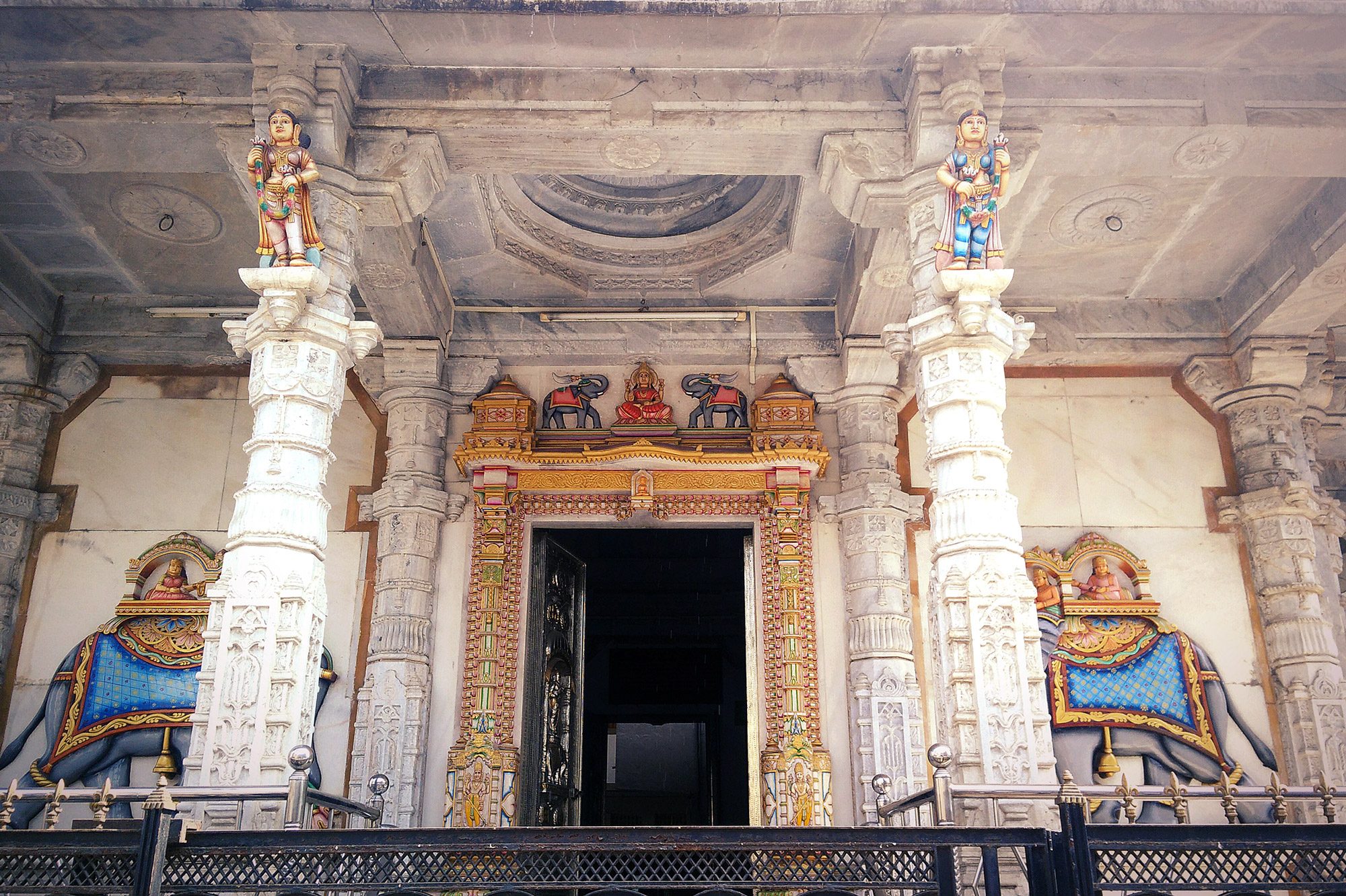 Temple front view